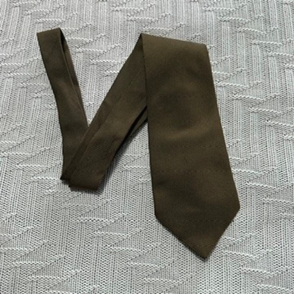 Vintage Burberry brown textured silk tie - Picture 1 of 7